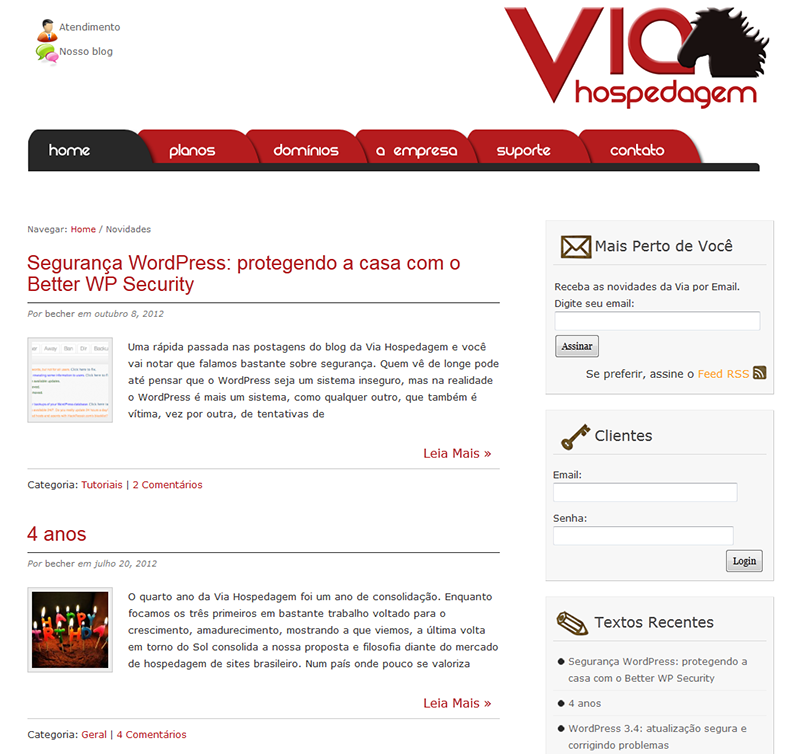 Via Hospedagem - Blog